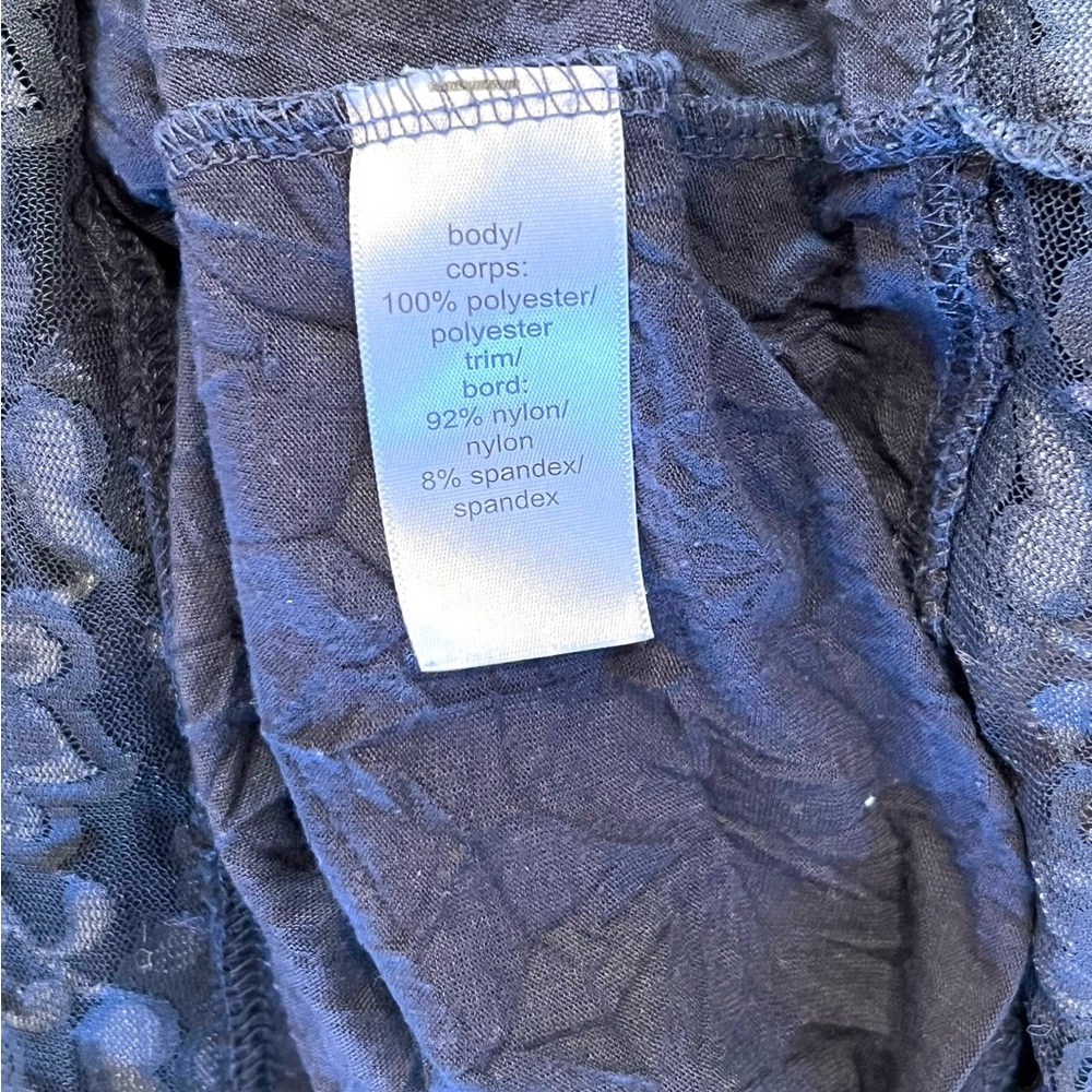 Cami Tank L Gray/Blue Lace Top Bottom ASO Elena Gilbert Fairy Goth New Y2k vtg - Picture 8 of 8